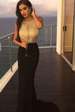 sexy prom dresses,mermaid prom dress,black prom dress,mermaid evening gowns,sequin evening gowns,beading prom gowns,formal prom dress 