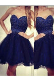 Modern Homecoming Dresses,Sweetheart Homecoming Dresses,A-line Homecoming Dresses,Beading Homecoming Dresses,Royal Blue Homecoming Dresses,Homecoming Dress For Teens